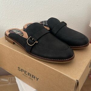 Sperry Seaport Loafer Mule Black
